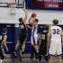 Junior forward Jake Manning (34) is fouled on a layup in the first half against St. Olaf Nov. 24. The Pioneers lost the game 68-62, after scoring just 22 points in the second half. As of Tuesday, the Pioneers are 4-2 on the season.