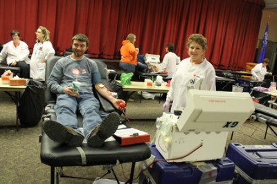 765 people donate at Blood Drive