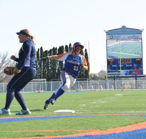 Softball wins home debut