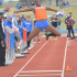 Amber Williams leaps in the long jump at the UW-Platteville Invitational