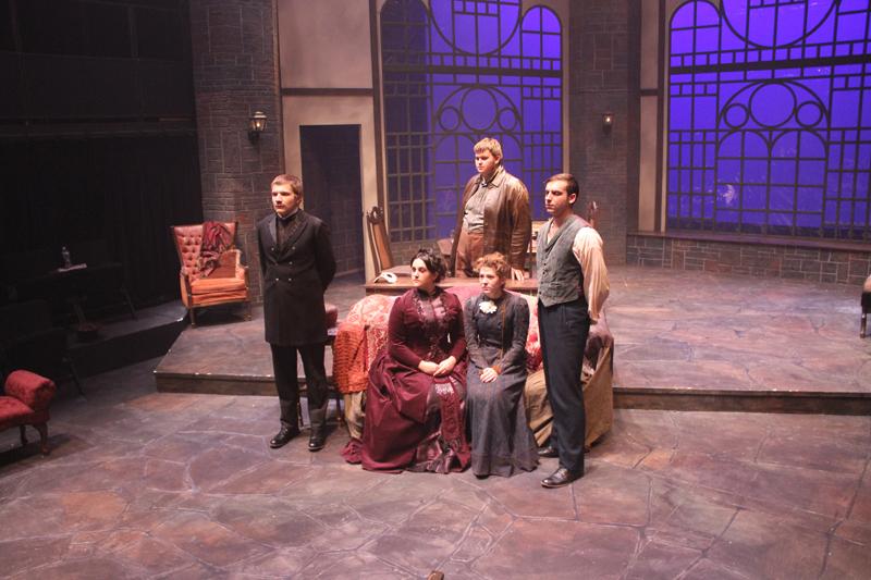 Pioneer Players performed Henrik Ibsens Ghosts Oct. 23. The play, which was created in 1881, was controversial for its time. The characters removed their masks at the end of the play.