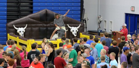 The University of Wisconsin-Platteville welcomed its students with The Rockin' Block Party, held at Bo Ryan Court.