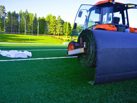 The turf at Ralph E. Davis Pioneer Stadium in in the process of being renovated by ProGrass out of Pittsburgh, PA.