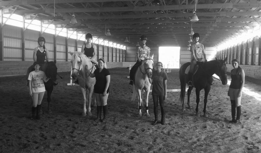Submitted photo
The Hunt Seat team practices at their new facility, River Ridge Riding Stables in Potosi, IA, under the training of Stephanie Field.