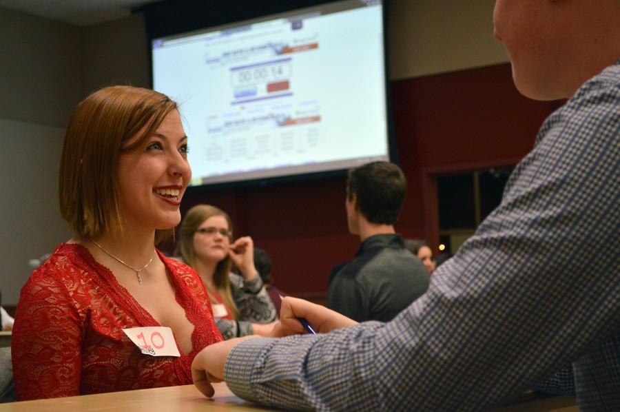 Hailey Wells competes against her boyfriend Greg Frechette to get the most matches.