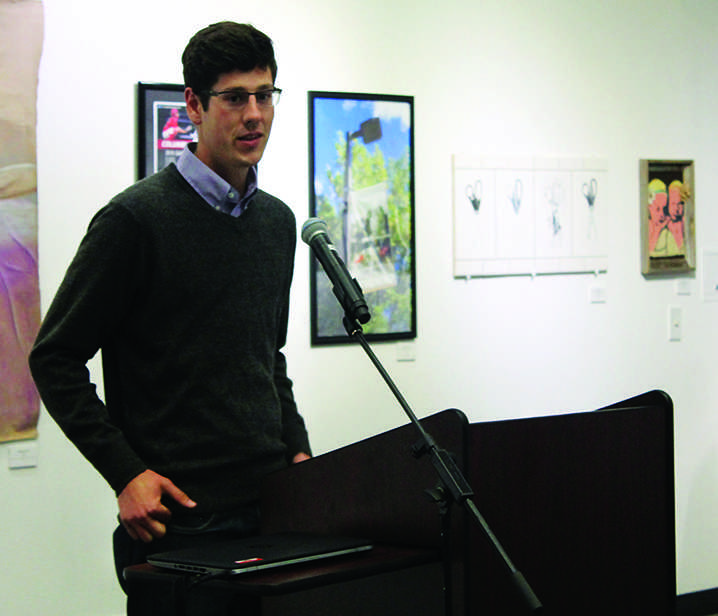 English major Jonathan Brumm was awarded first place for his poem ‘Who was Ponce de Leon’ after entering it in the Thomas Hickey Creative Writing Awards contest. The contest was part of the Humanities Department Creative Writing Festival.