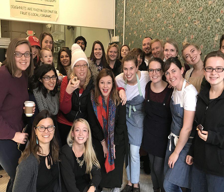 Actress+Amber+Tamblyn+visited+a+local+bakery+in+Madison+where+she+talked+to+a+large+crowd+about+the+importance+of+voting+in+Wisconsin.