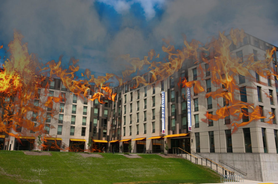 Students attempt to set Rountree Commons ablaze