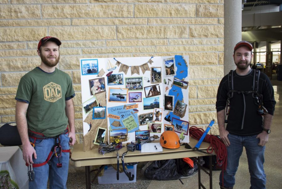 Jacob Thomas photo
Outdoor Adventure Club members participating in spring involvement fair.