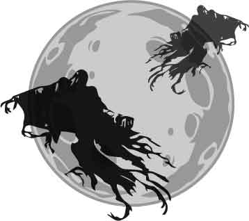 MOONS HAUNTED: Scary ghost monsters on moon