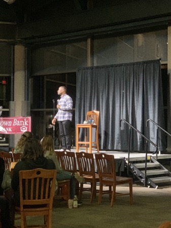 Local Comedian performs at Markee  Student Center